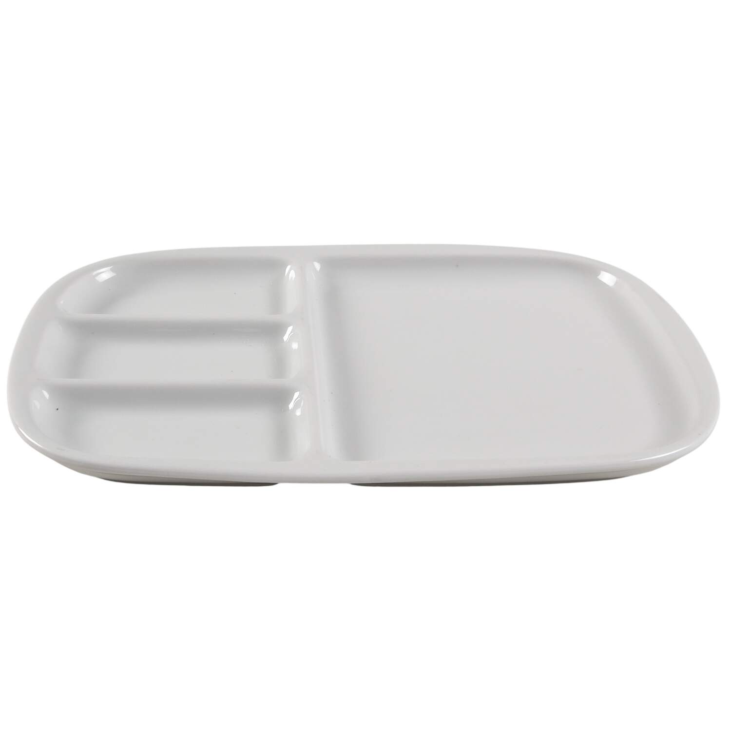 Culinaire White 4 Part Rectangular Divided Server by Pillivuyt-1