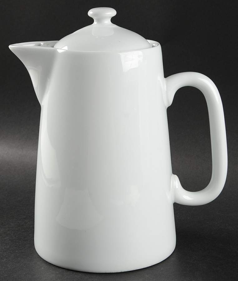 Culinaire White Coffee Pot & Lid by Pillivuyt-1