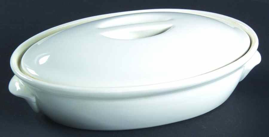 Culinaire White Mini Oval Covered Vegetable by Pillivuyt-1