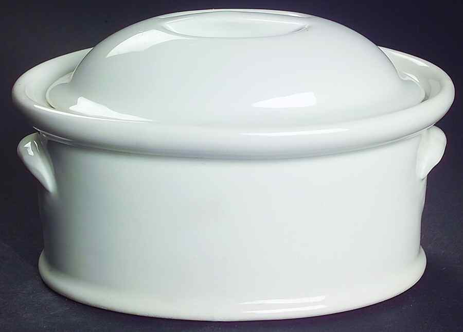 Culinaire White Individual Casserole & Lid by Pillivuyt-1