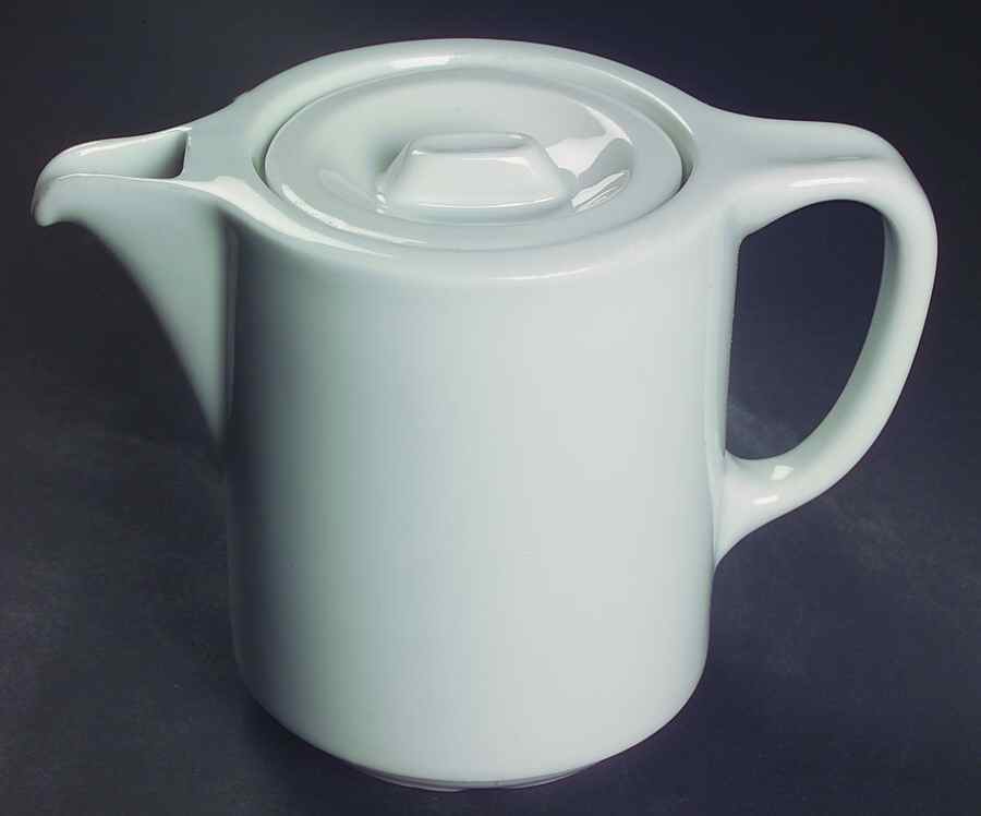 Culinaire White Mini Coffee Pot & Lid by Pillivuyt-1