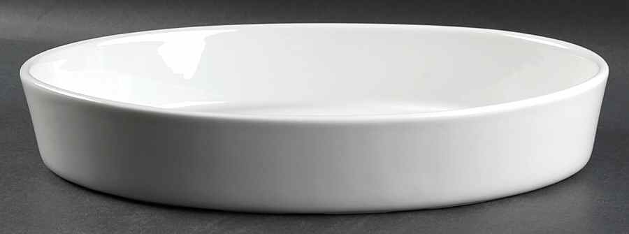Culinaire White 14" Oval Baker by Pillivuyt-1