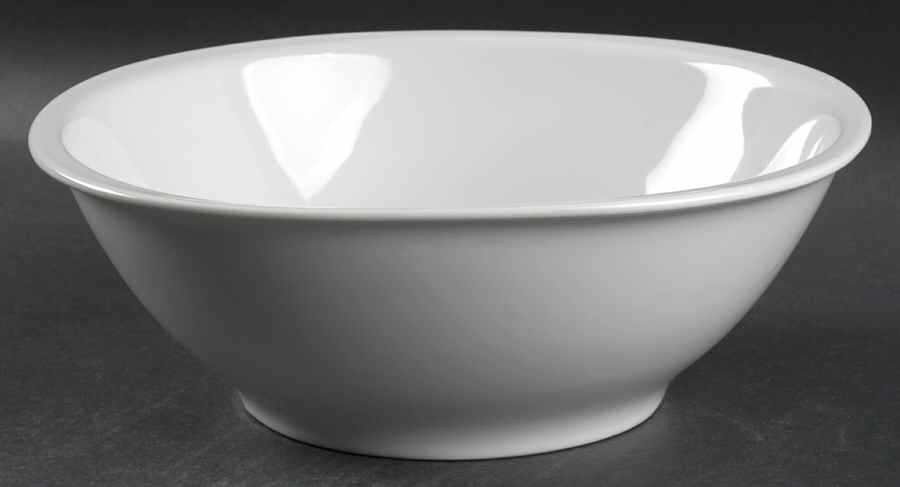 Culinaire White 9" Round Vegetable Bowl by Pillivuyt-1
