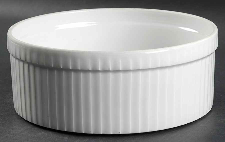 Culinaire White 8" Souffle by Pillivuyt-1
