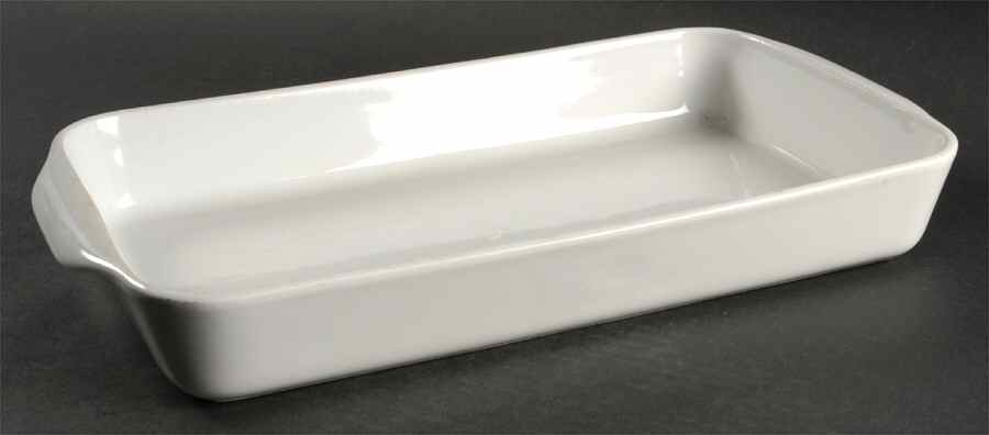 Culinaire White 15" Rectangular Baker by Pillivuyt-1