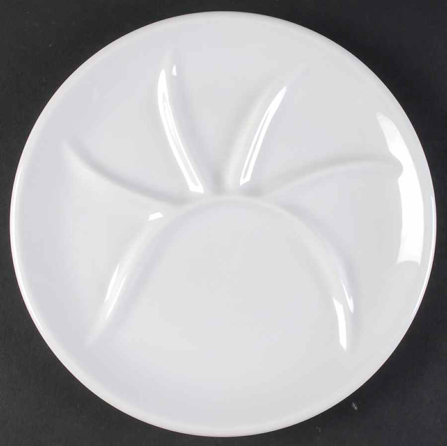 Culinaire White Fondue Plate by Pillivuyt-1