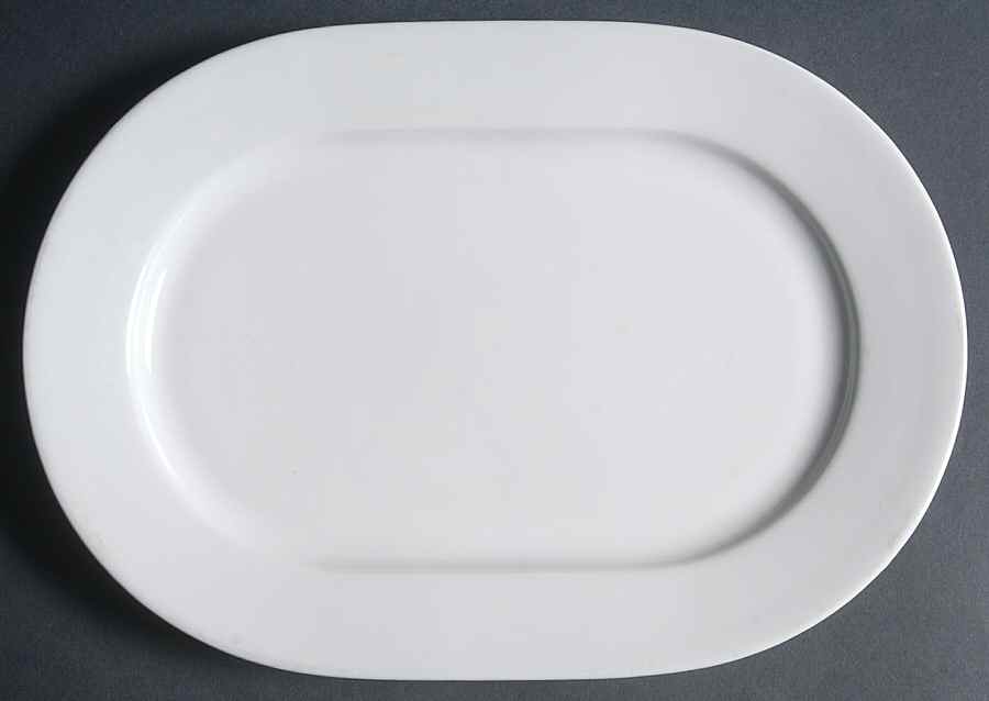 Culinaire White 11" Oval Serving Platter by Pillivuyt-1