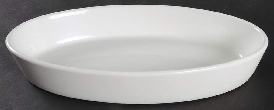 Culinaire White 10" Oval Baker by Pillivuyt-1