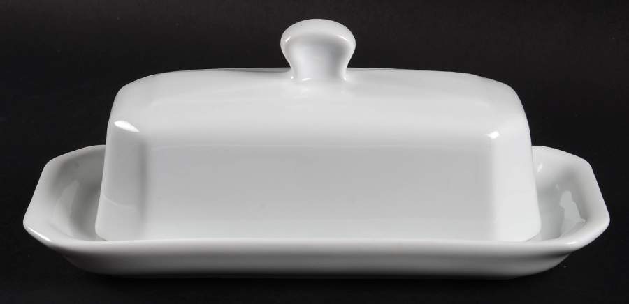 Culinaire White 1/4 Lb Covered Butter by Pillivuyt-1