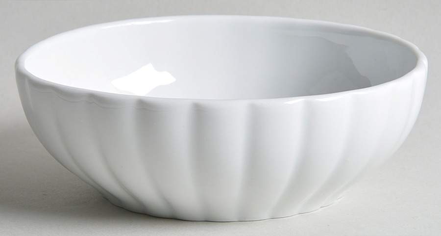 Culinaire White 5" Individual Ribbed Bowl by Pillivuyt-1