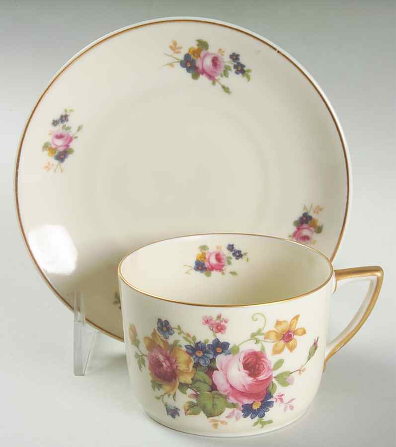 10649 Flat Cup & Saucer Set by Pirkenhammer-1