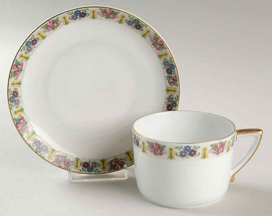 6031 Flat Cup & Saucer Set by Pirkenhammer-1