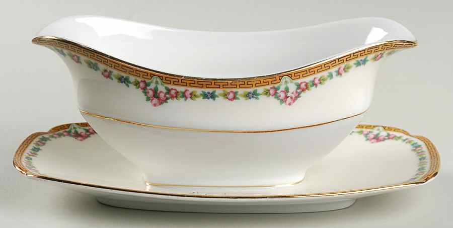 Carmen Gravy Boat with Attached Underplate by Pirkenhammer-1