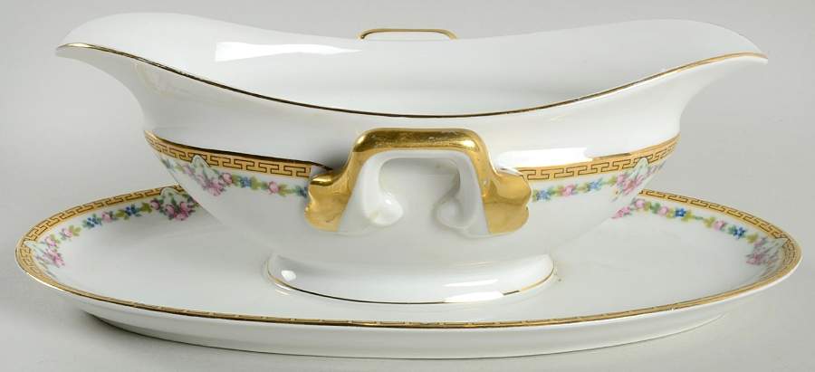 Carmen Gravy Boat with Attached Underplate by Pirkenhammer-1