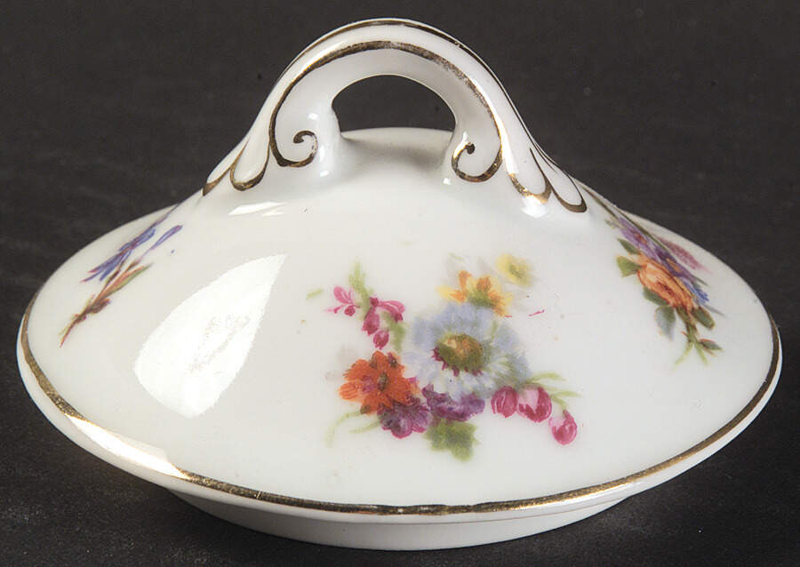 Dresden Lid for Sugar Bowl by Pirkenhammer-1