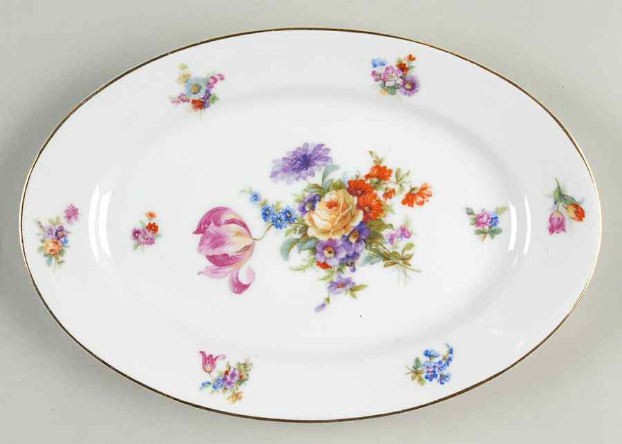 Dresden 10" Oval Serving Platter by Pirkenhammer-1