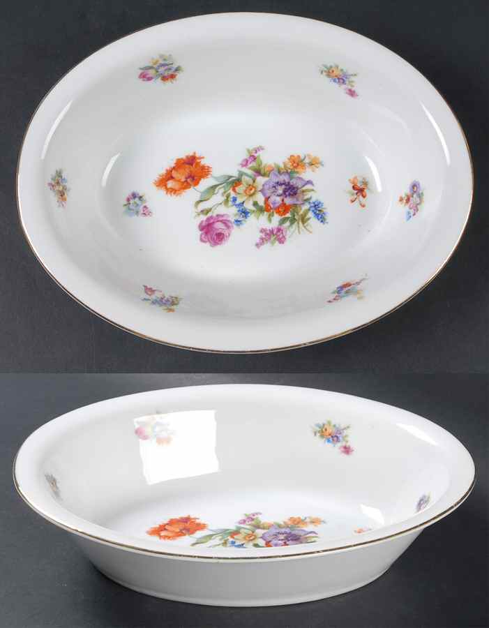 Dresden 10" Oval Vegetable Bowl by Pirkenhammer-1