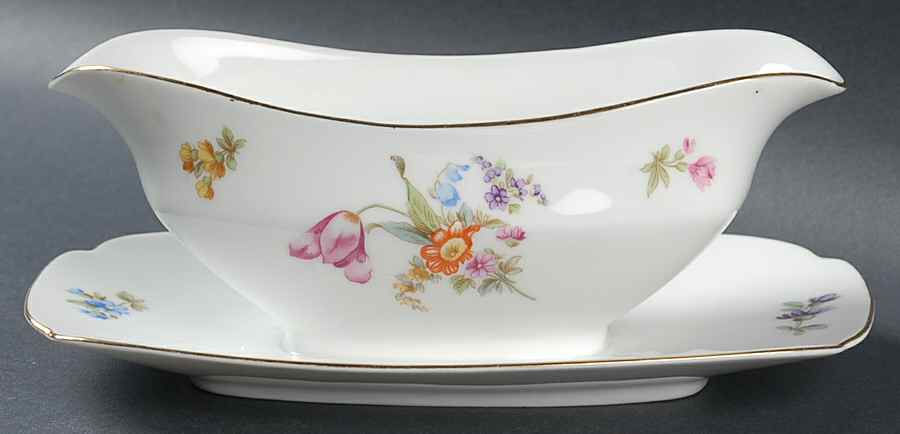 11281 Gravy Boat with Attached Underplate by Pirkenhammer-1