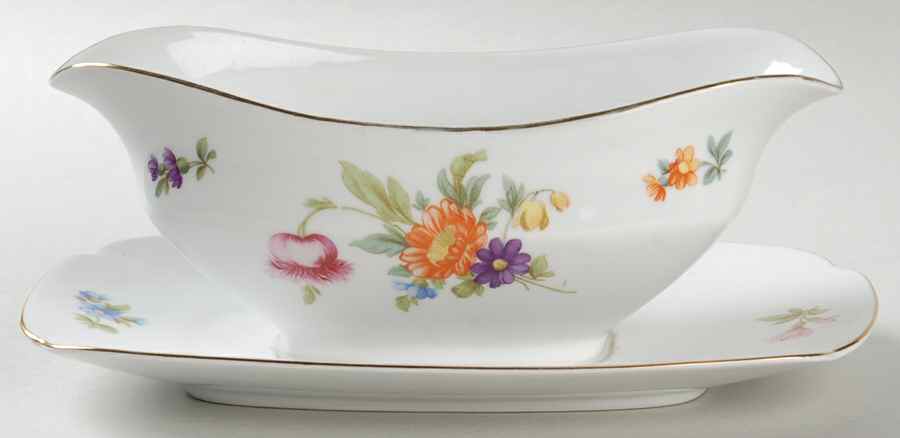 11281 Gravy Boat with Attached Underplate by Pirkenhammer-1