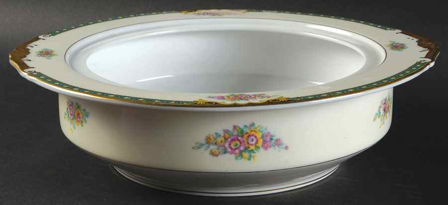 PIR12 (CREAM RIM) Round Vegetable No Lid by Pirkenhammer-1