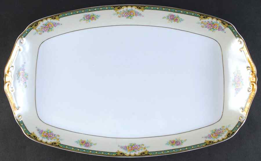 PIR12 (CREAM RIM) 16" Oval Serving Platter by Pirkenhammer-1