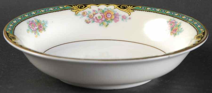 PIR12 (CREAM RIM) Fruit/Dessert (Sauce) Bowl by Pirkenhammer-1
