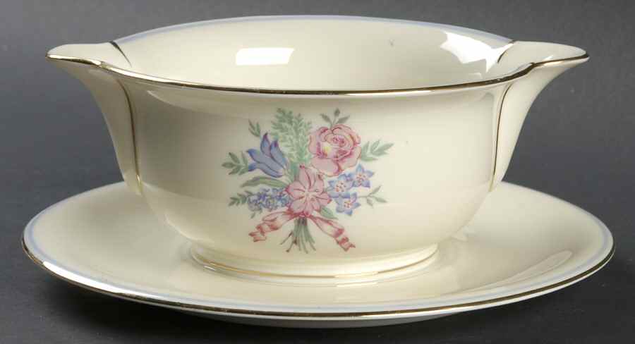 PIR17 Gravy Boat with Attached Underplate by Pirkenhammer-1