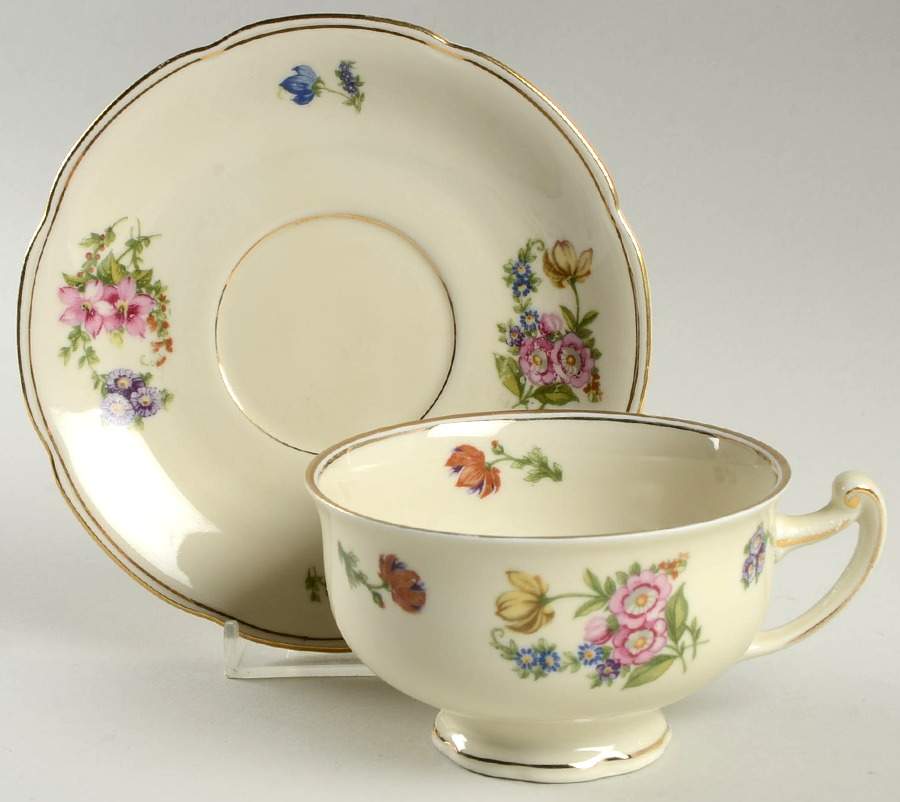 PIR4 Footed Cup & Saucer Set by Pirkenhammer-1