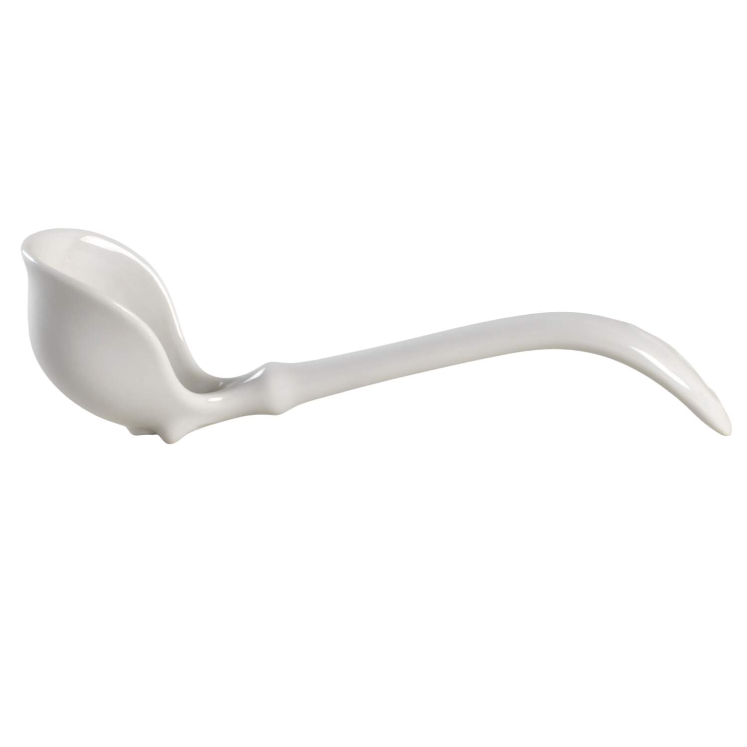 Rose (NO TRIM) Solid Ceramic Ladle for Open Sauce Boat by Pirkenhammer-1