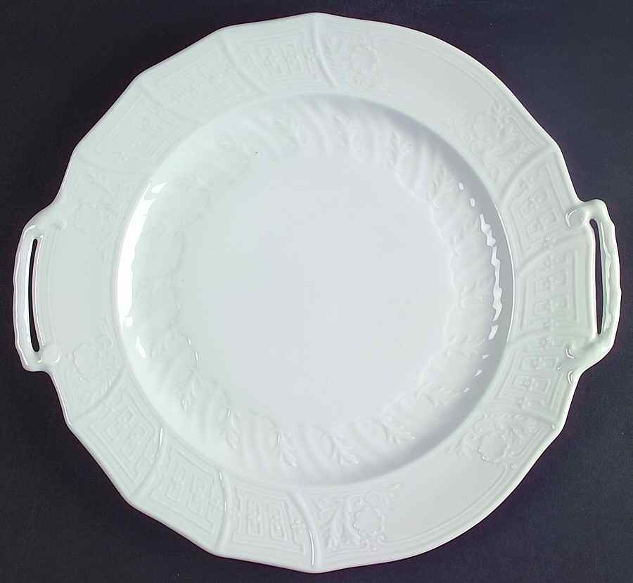 Rose (NO TRIM) Handled Cake Plate by Pirkenhammer-1