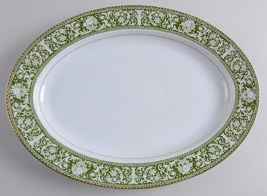 Majesty 14" Oval Serving Platter by Parkleigh-1