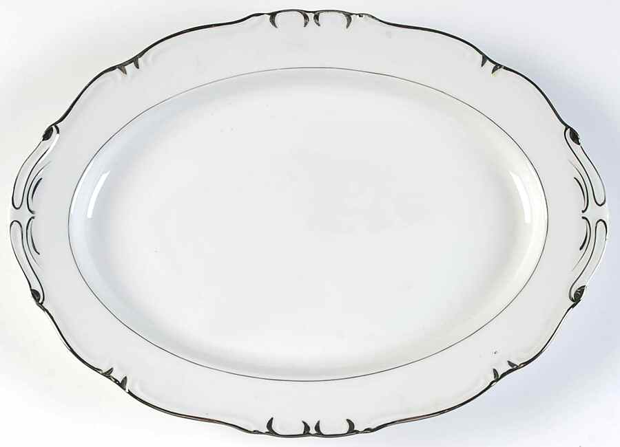 Mesina 14" Oval Serving Platter by Parkleigh-1