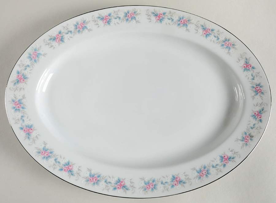 Sonata 14" Oval Serving Platter by Parkleigh-1