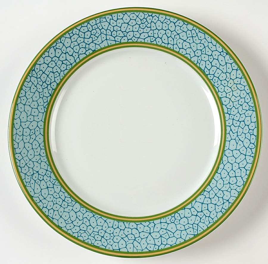 Babylon Blue Salad Plate by Porcelaine de Limoges-1