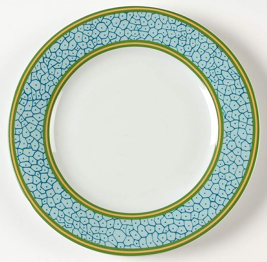 Babylon Blue Bread & Butter Plate by Porcelaine de Limoges-1