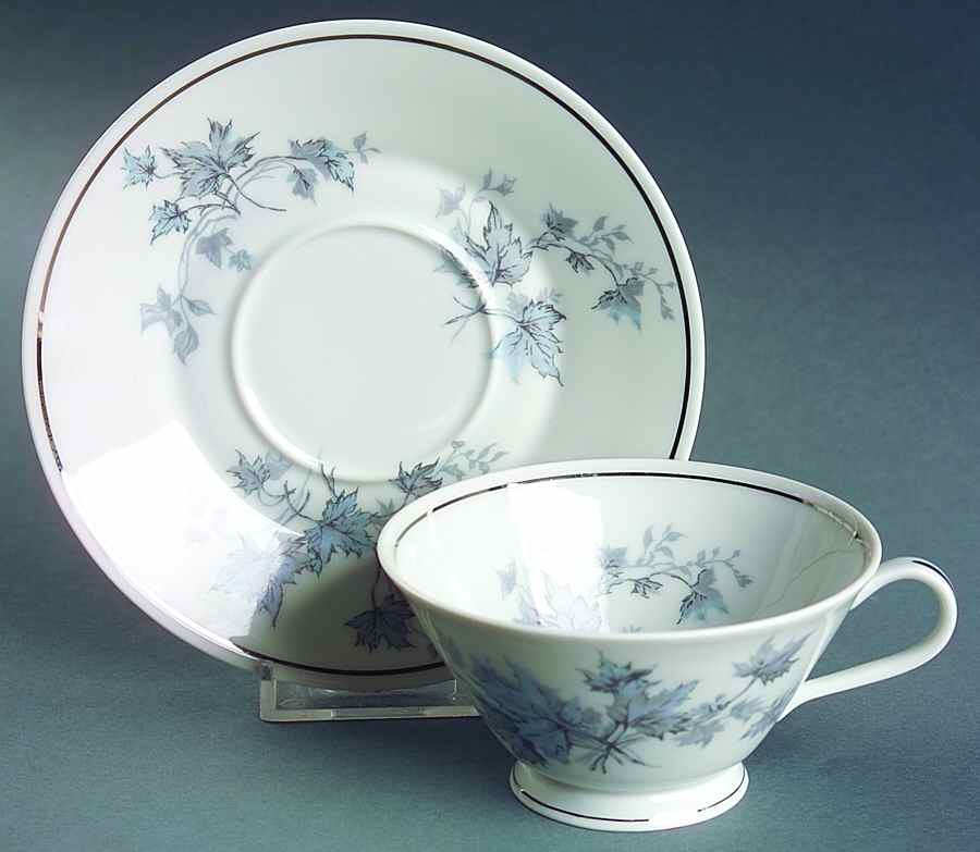 Delise Footed Cup & Saucer Set by Porcelaine de Limoges-1