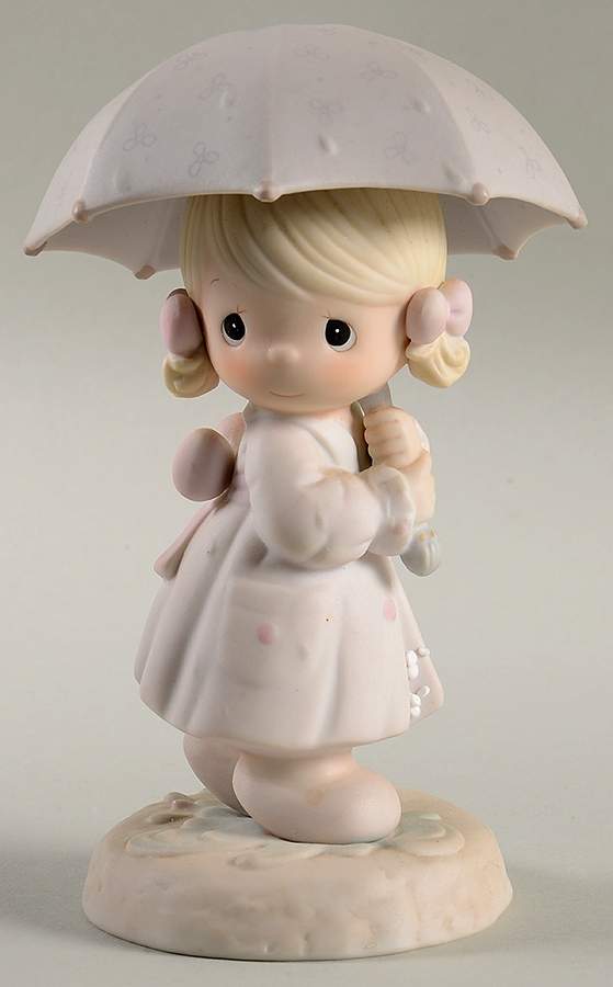 April-Calendar Girl Flower-April - Flower Trademark With Box by Precious Moments-1