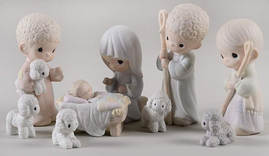 Come Let Us Adore Him-Nativity Olive Branch-Come Let Us Adore Him - Olive Branch Trademark, No Box by Precious Moments-1