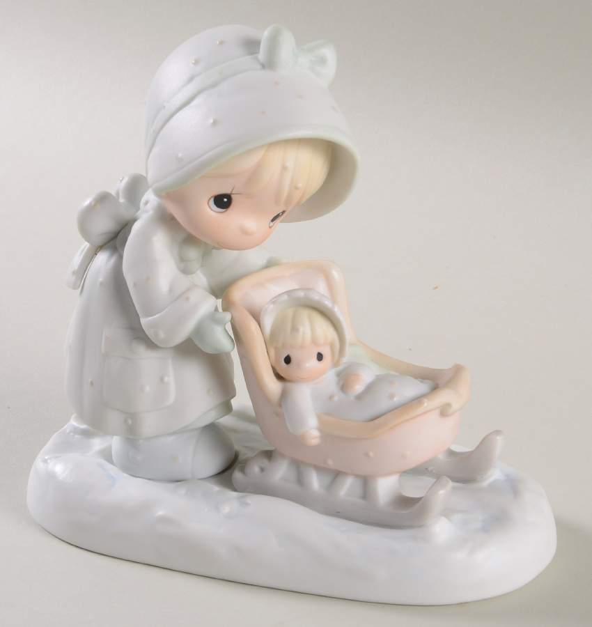 January-Calendar Girls Flower - January - Flower Trademark, No Box by Precious Moments-1