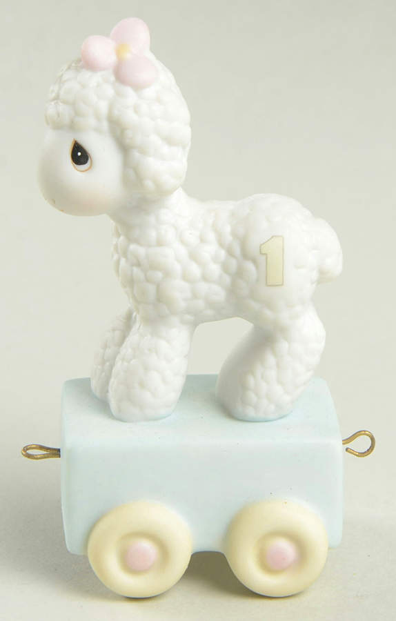 Happy Birthday Little Lamb-Age 1 Olive Branch-Happy Birthday Little Lamb - Olive Branch Trademark, No Box by Precious Moments-1