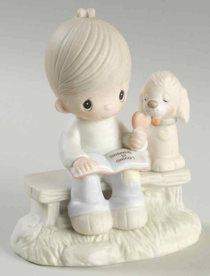 Loving Is Sharing-Boy Fish-Loving Is Sharing - Fish Trademark With Box by Precious Moments-1