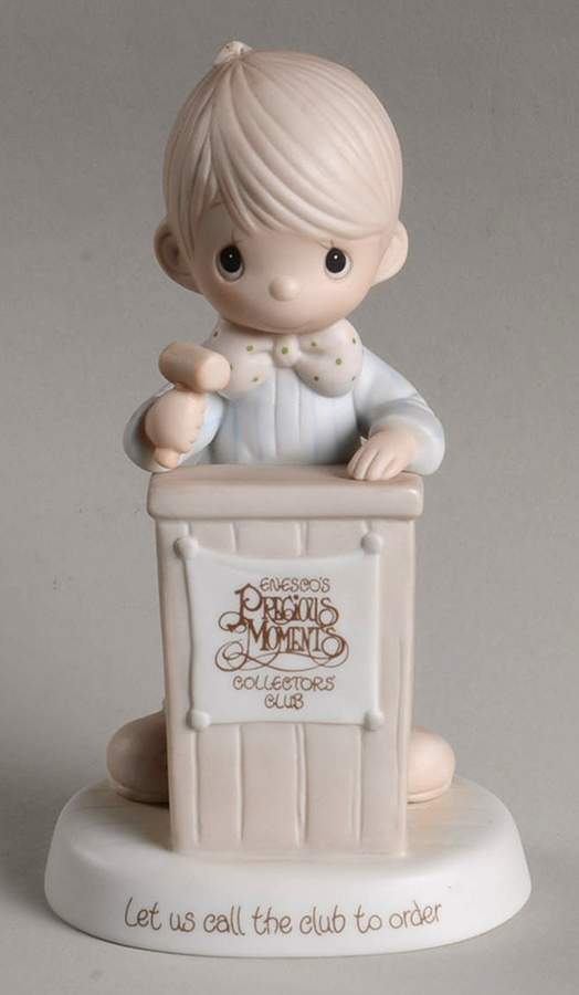 Let Us Call the Club To Order Hourglass-Let Us Call The Club To Order - Hourglass Trademark With Box by Precious Moments-1