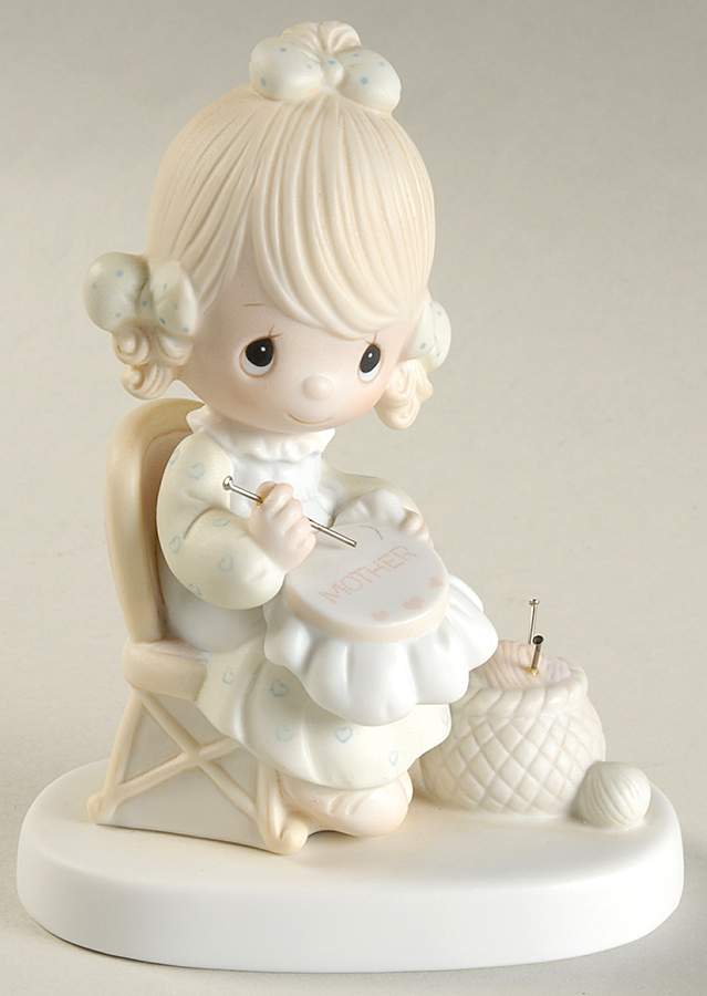 Mother Sew Dear Cedar Tree-Mother Sew Dear - Cedar Tree Trademark With Box by Precious Moments-1