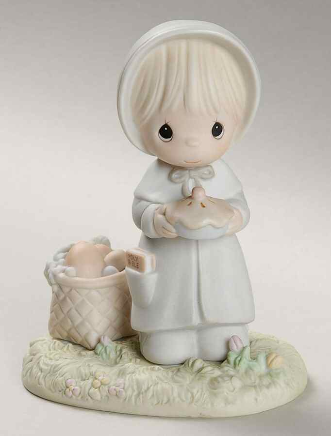 November-Calendar Girls Flower-November - Flower Trademark With Box by Precious Moments-1