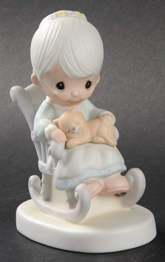 The Purr-fect Grandma Three-Petal Flower-The Purr-Fect Grandma - Three Petal Flower Mark No Box by Precious Moments-1