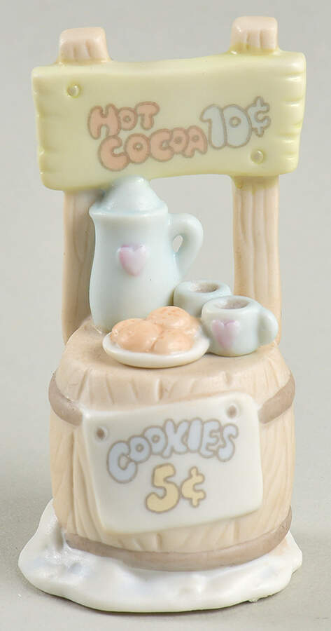 Sugar Town Figurines & Houses Heart-Hot Cocoa Stand - Heart Trademark With Box by Precious Moments-1