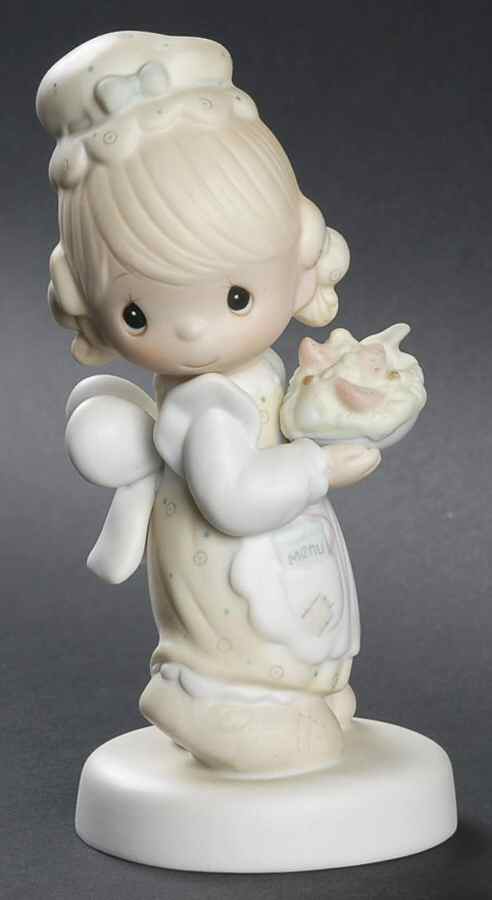 There Is Joy In Serving Jesus Fish-There Is Joy In Serving Jesus - Fish Trademark With Box by Precious Moments-1
