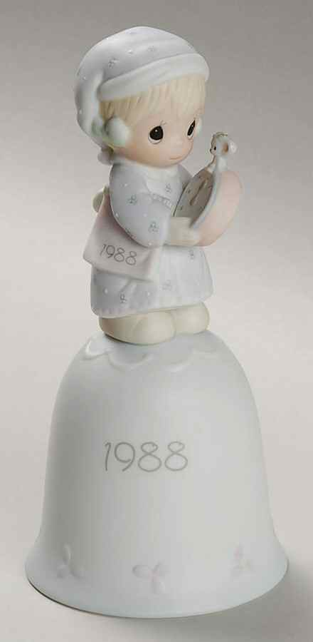 Precious Moments Annual Bell Time To Wish You A Merry Christmas - With Box Bx1988 by Precious Moments-1