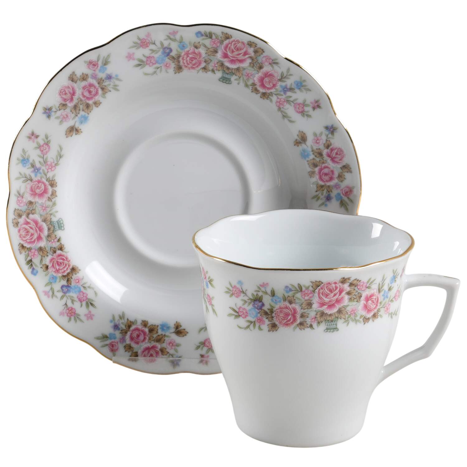 PNO2 Flat Cup & Saucer Set by Perugino-1