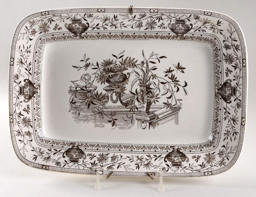 Honfleur 14" Rectangular Serving Platter by Powell, Bishop & Stonier-1